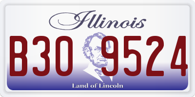 IL license plate B309524