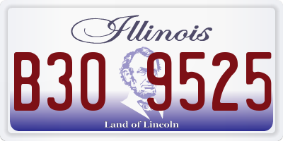 IL license plate B309525