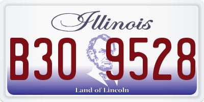 IL license plate B309528