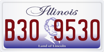 IL license plate B309530