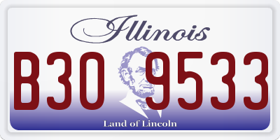 IL license plate B309533