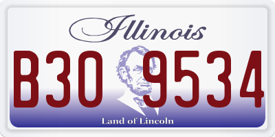 IL license plate B309534