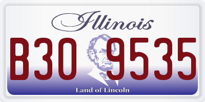 IL license plate B309535