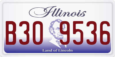 IL license plate B309536