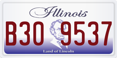 IL license plate B309537