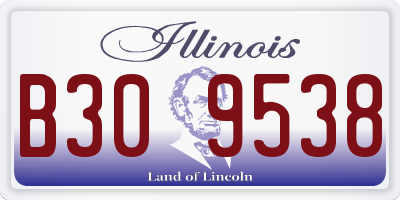 IL license plate B309538