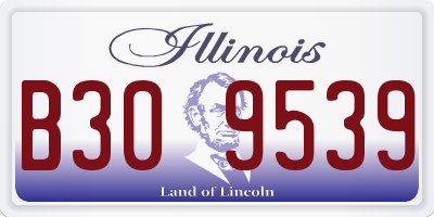 IL license plate B309539