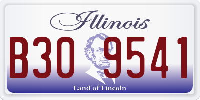 IL license plate B309541