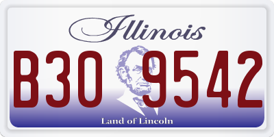 IL license plate B309542