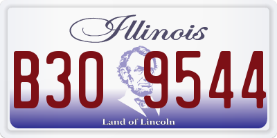 IL license plate B309544