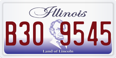 IL license plate B309545