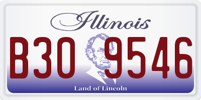 IL license plate B309546