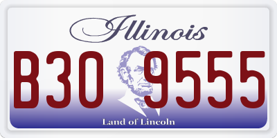 IL license plate B309555