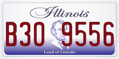 IL license plate B309556