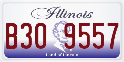IL license plate B309557
