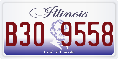 IL license plate B309558