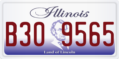 IL license plate B309565