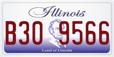 IL license plate B309566