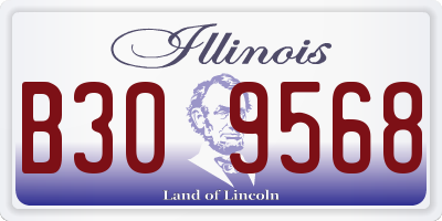 IL license plate B309568