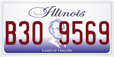 IL license plate B309569