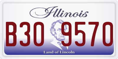 IL license plate B309570
