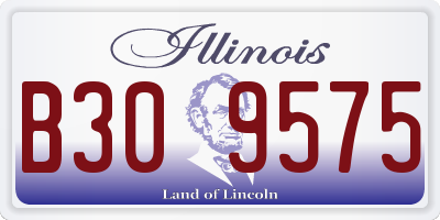 IL license plate B309575