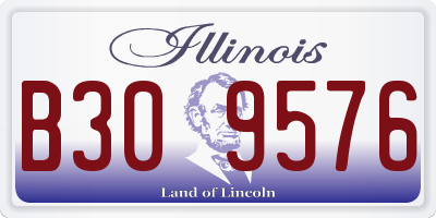 IL license plate B309576