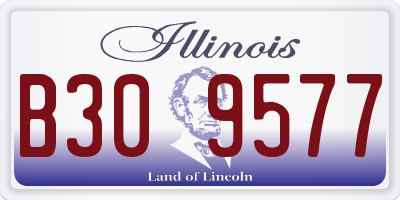 IL license plate B309577