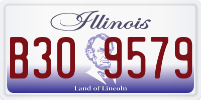 IL license plate B309579