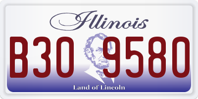 IL license plate B309580