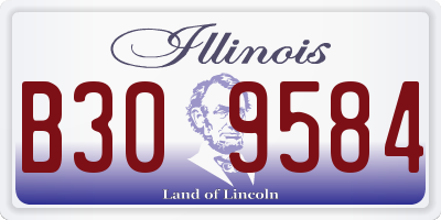 IL license plate B309584