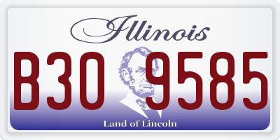 IL license plate B309585