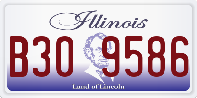 IL license plate B309586