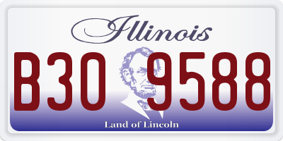 IL license plate B309588