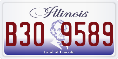 IL license plate B309589