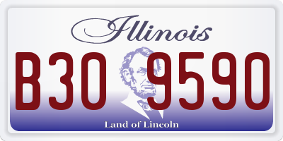 IL license plate B309590
