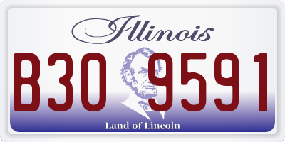 IL license plate B309591