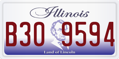 IL license plate B309594