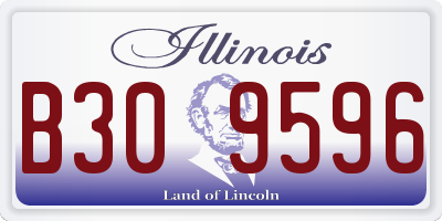 IL license plate B309596