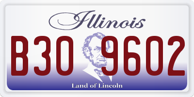 IL license plate B309602