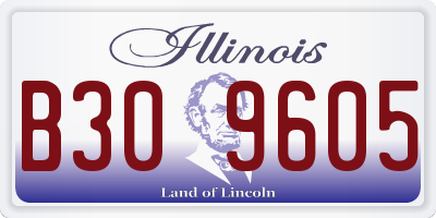 IL license plate B309605