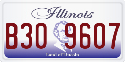 IL license plate B309607