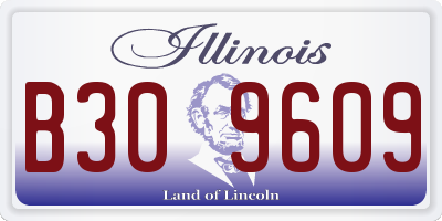 IL license plate B309609