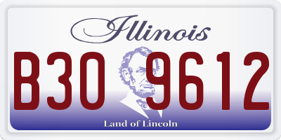 IL license plate B309612