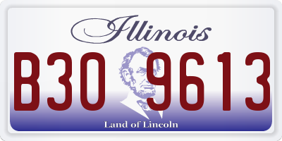 IL license plate B309613