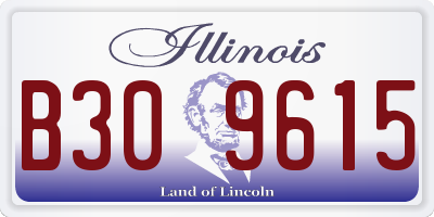 IL license plate B309615