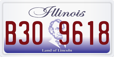 IL license plate B309618