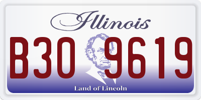 IL license plate B309619