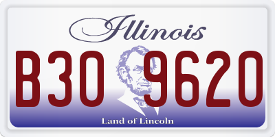 IL license plate B309620