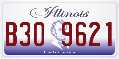 IL license plate B309621